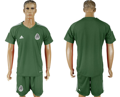 Mexico Military Green Goalkeeper 2018 FIFA World Cup Soccer Jersey