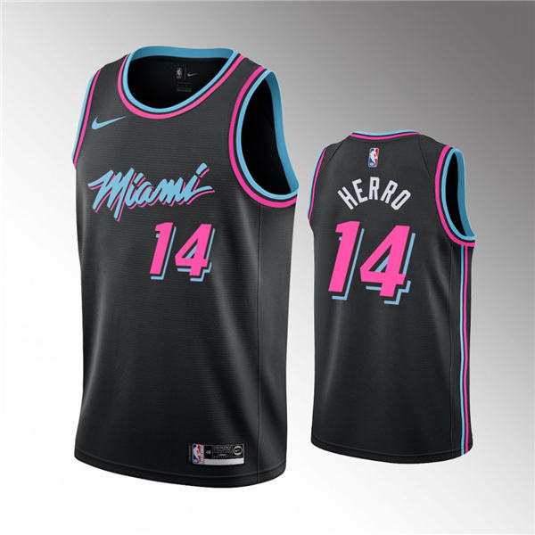 Miami Heat #14 Tyler Herro 2018 19 City Rookie Black Jersey