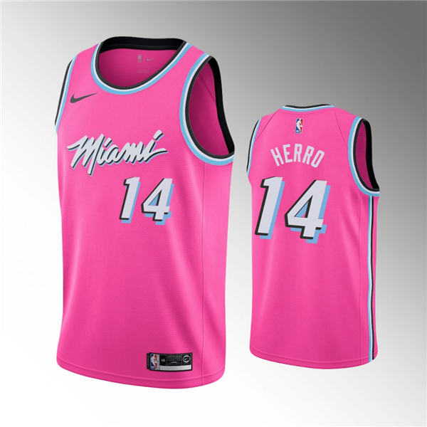 Miami Heat #14 Tyler Herro 2018 19 Earned Rookie Jersey   Pink