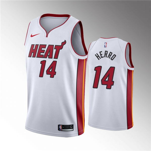 Miami Heat #14 Tyler Herro 2019 20 Association Rookie White Jersey