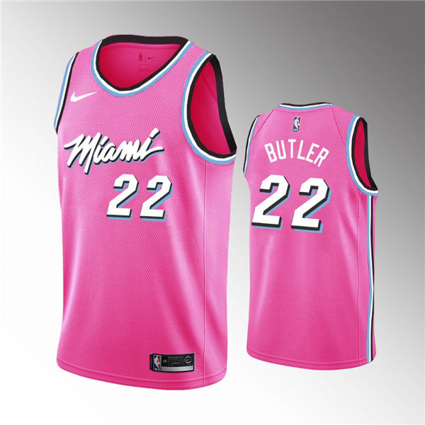 Miami Heat #22 Jimmy Butler 2019 20 Earned Jersey   Pink