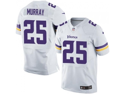 Minnesota Vikings 25 Latavius Murray White Men Stitched NFL Elite Jersey