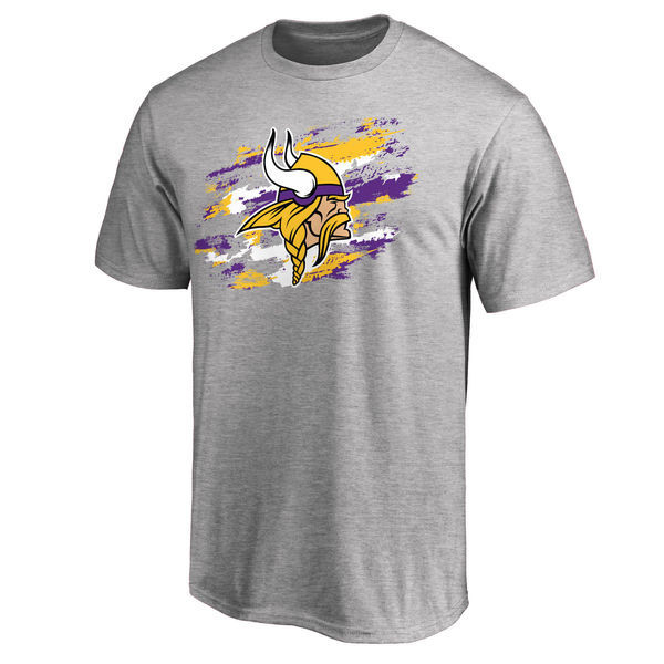 Minnesota Vikings NFL Pro Line True Color T Shirt Heathered Gray
