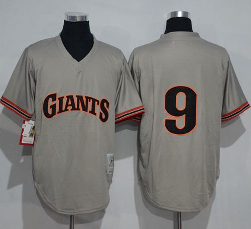 Mitchell And Ness 1989 Giants 9 Matt Williams Grey Throwback Stitched MLB jerseys
