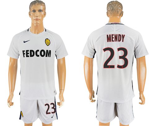 Monaco 23 Mendy Away Soccer Club Jersey