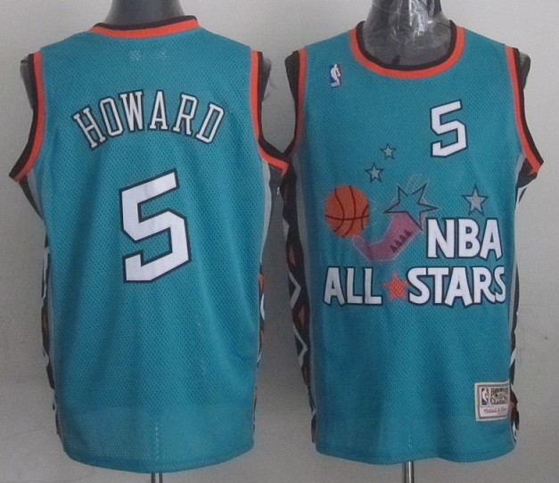 NBA 1996 All Star Game Hardwood Classics Throwback Swingma Orlando Magic 5 Juwan Howard Jersey
