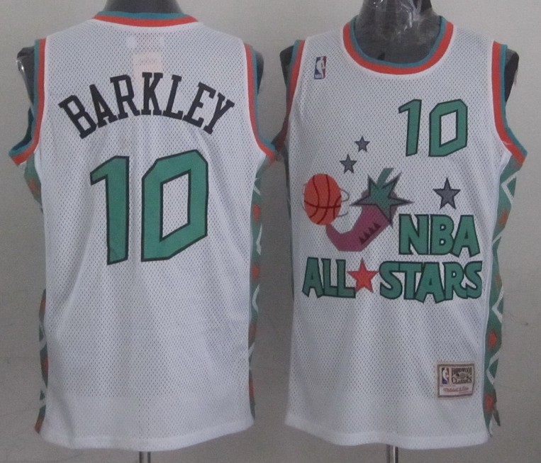 NBA 1996 All Star Game Hardwood Classics Throwback Swingman Phoenix Suns 10 Charles Barkley Jersey