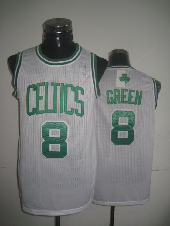 NBA Boston Celtics 8 Jeff Green Authentic White Jersey