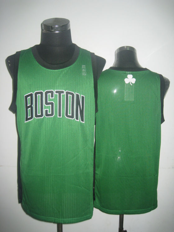 NBA Boston Celtics Blank Authentic Green Black Jersey86174