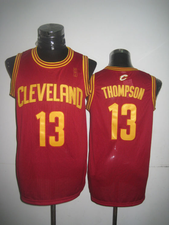 NBA Cleveland Cavaliers 13 Tristan Thompson Authentic Red Jersey