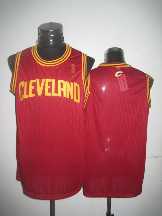 NBA Cleveland Cavaliers Blank Authentic Red Jersey