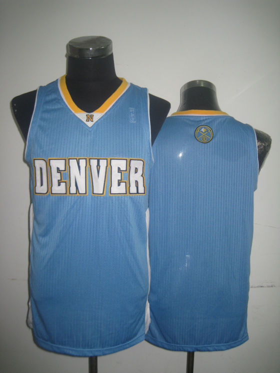 NBA Denver Nuggets Blank Authentic Road Blue Jersey43098