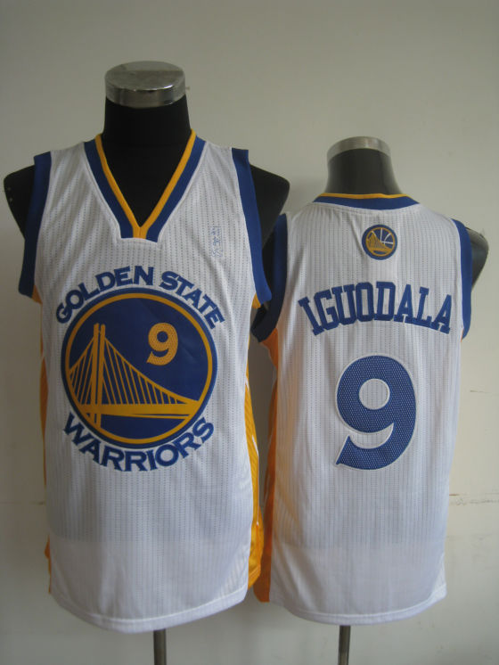 NBA Golden State Warriors 9 Andre Iguodala Authentic Home White Jersey