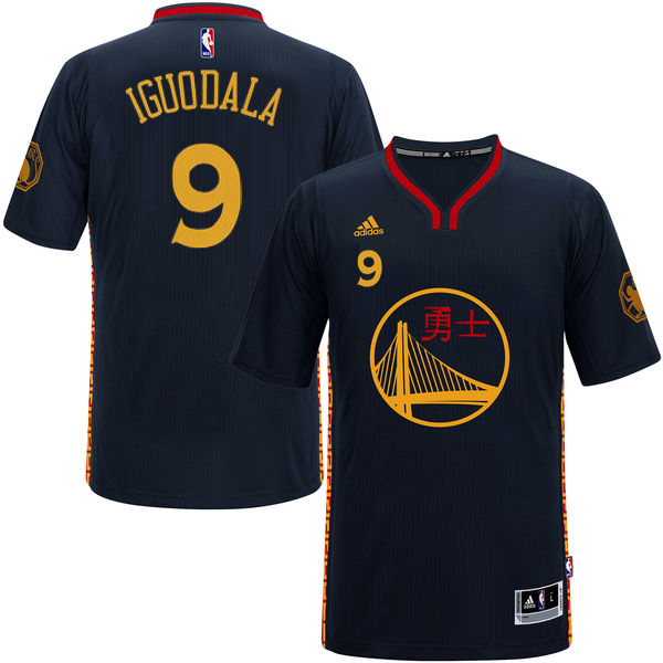 NBA Golden State Warriors Andre Iguodala  Charcoal 2016 Chinese New Year Basketball Jersey