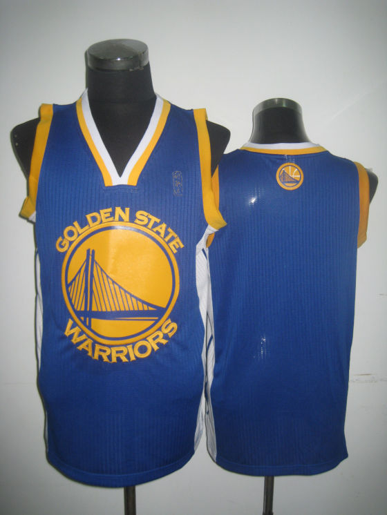 NBA Golden State Warriors Blank Authentic Road Blue Jersey