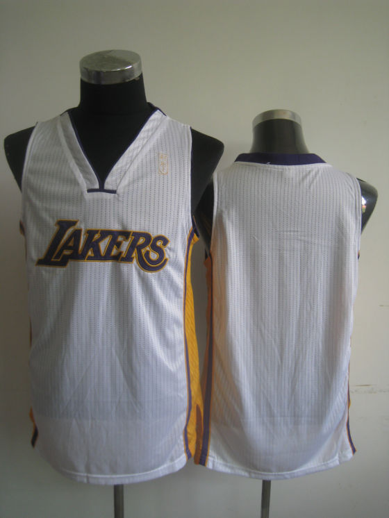 NBA Los Angeles Lakers Blank Authentic Home White Jersey