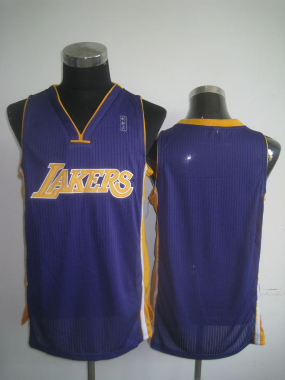 NBA Los Angeles Lakers Blank Authentic Purple Jersey