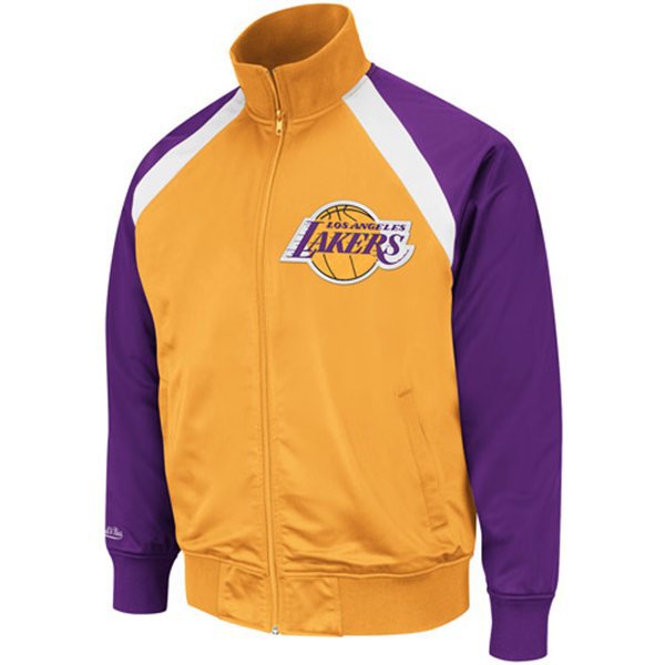 NBA Los Angeles Lakers Yellow Purple Sleeve Jacket
