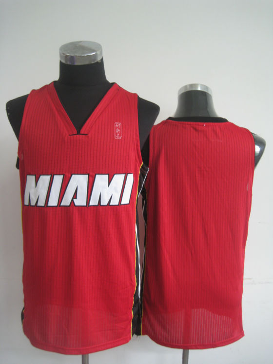 NBA Miami Heat Blank Authentic Alternate Red Jersey