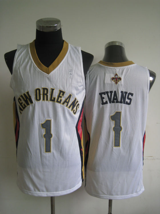 NBA New Orleans Pelicans 1 Tyreke Evans Authentic Home White Jersey
