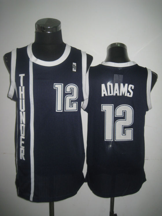 NBA Oklahoma City Thunder 12 Steven Adams Authentic Alternate Blue Jersey