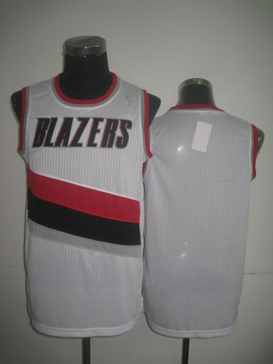 NBA Portland Trail Blazers Blank Authentic White Jersey36564