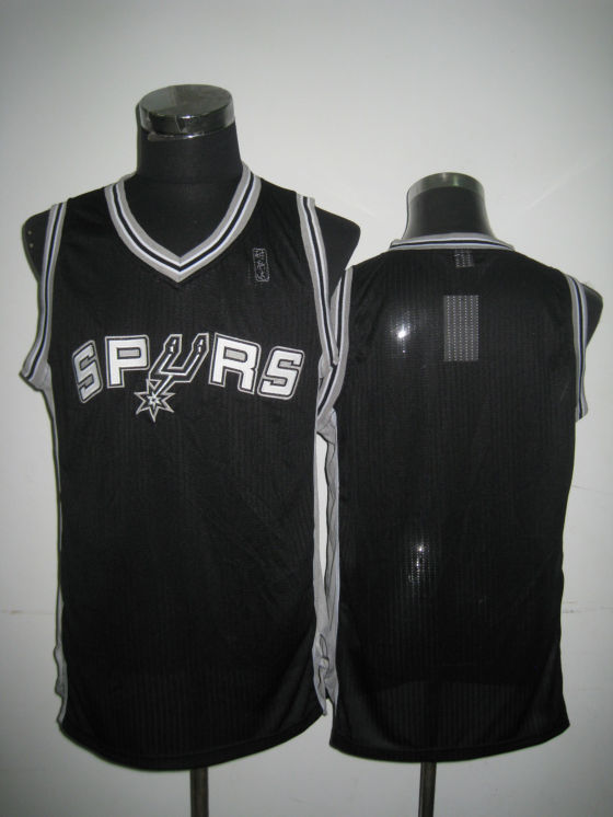 NBA San Antonio Spurs Blank Authentic Black Jersey