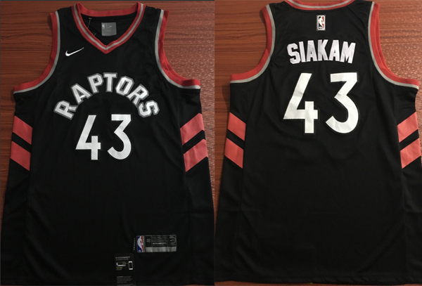 NBA Toronto Raptors #43 Pascal Siakam Jersey New Season Black Jersey