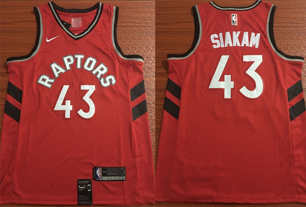 NBA Toronto Raptors #43 Pascal Siakam Jersey New Season Red Jersey