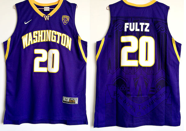 NCAA Washington Huskies Jersey #20 Markelle Fultz Purple Basketball Stitched NCAA Jersey