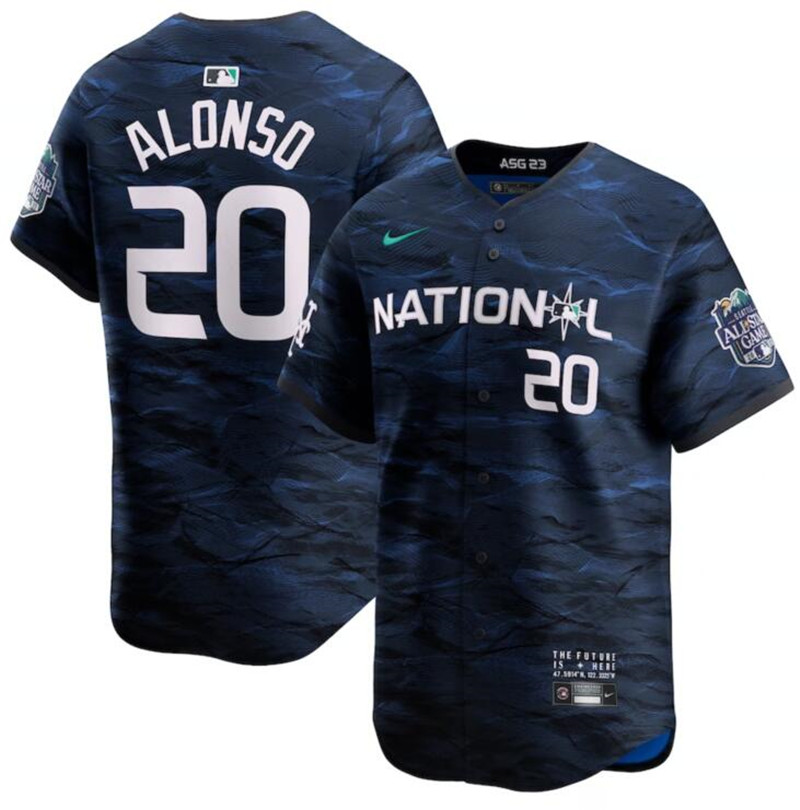 National League 20 Pete Alonso Royal Nike 2023 MLB All Star Game Jersey