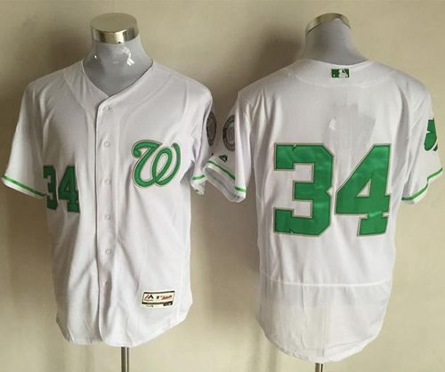 Nationals 34 Bryce Harper White Celtic Flexbase Authentic Collection Stitched MLB Jersey
