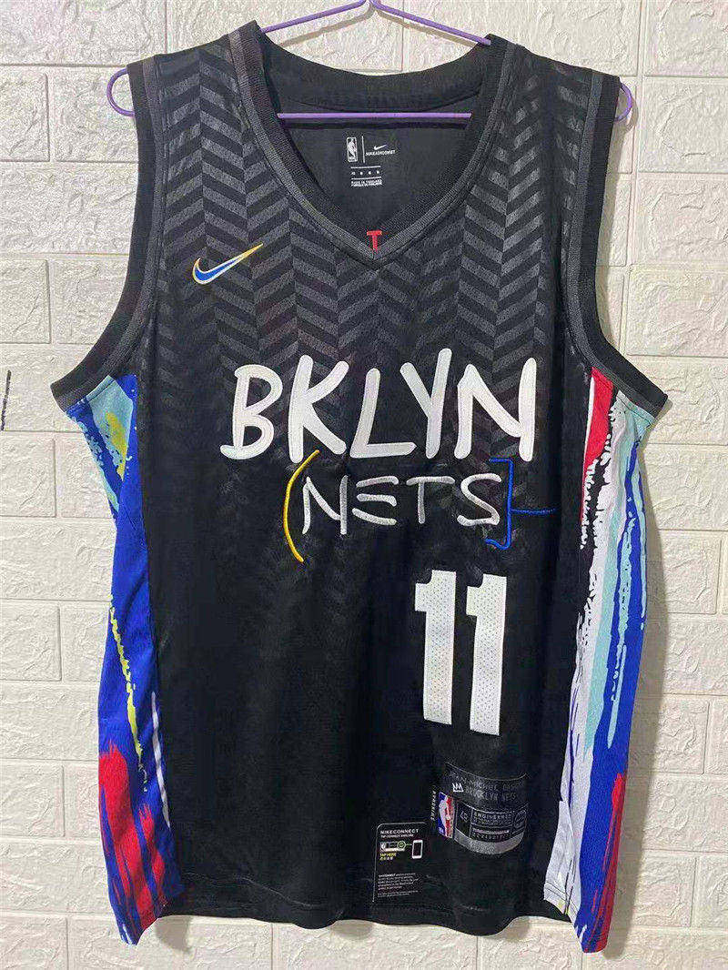 Nets 11 Kyrie Irving Black 2021 Nike City Edition Swingman