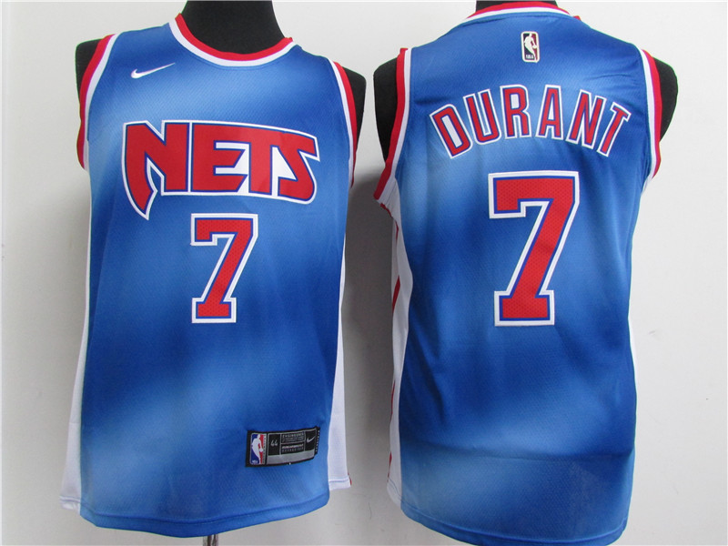 Nets 7 Kevin Durant Blue 2021 Nike Classic Edition Swingman Jersey