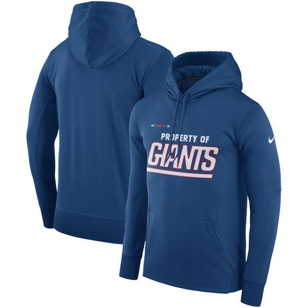 New York Giants  Property Of Performance Pullover Hoodie Royal