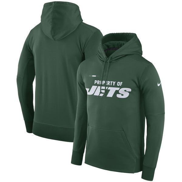 New York Jets  Property Of Performance Pullover Hoodie Green