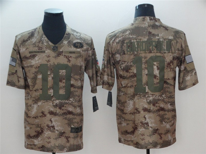  49ers 10 Jimmy Garoppolo Camo Salute To Service Limited Jersey