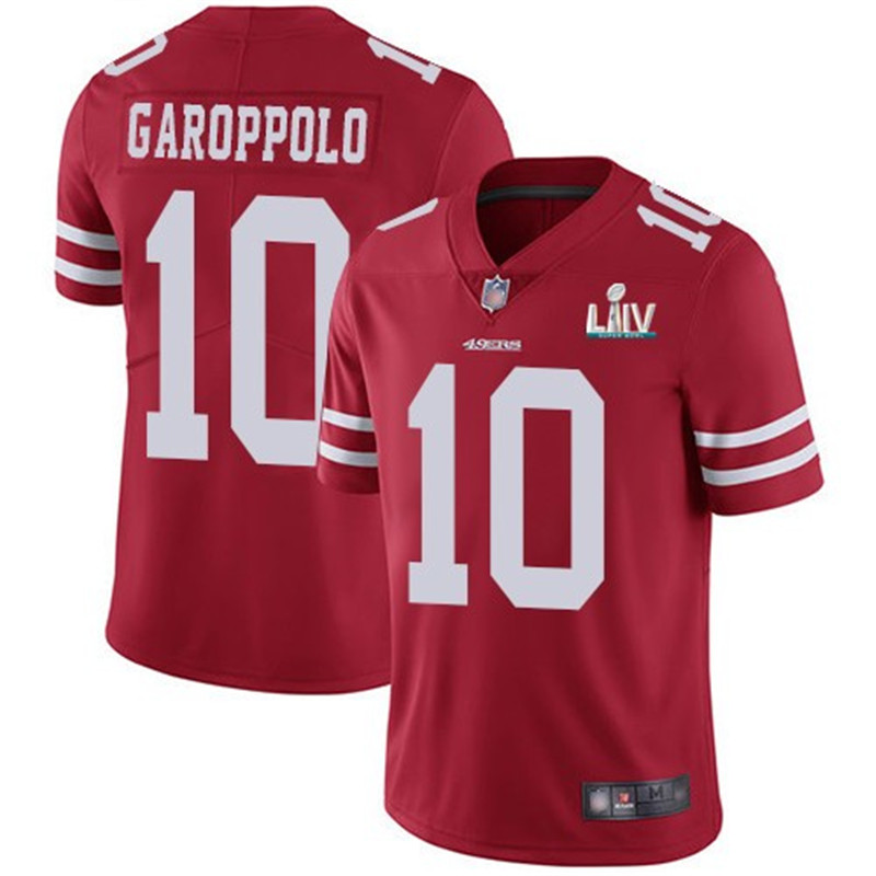 Nike 49ers 10 Jimmy Garoppolo Red 2020 Super Bowl LIV Vapor Untouchable Limited Jersey