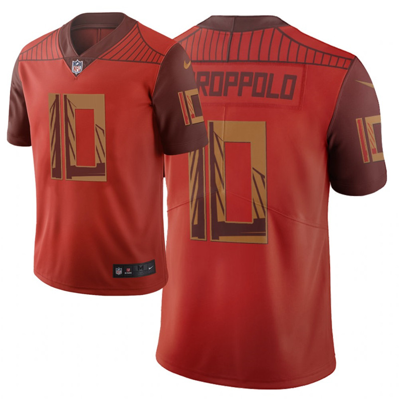 Nike 49ers 10 Jimmy Garoppolo Red City Edition Vapor Untouchable Limited Jersey