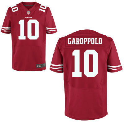  49ers 10 Jimmy Garoppolo Red Elite jersey