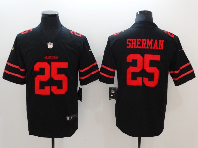  49ers 25 Richard Sherman Black Vapor Untouchable Player Limited Jersey