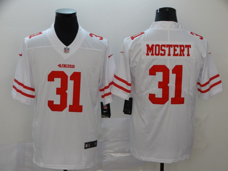 Nike 49ers 31 Raheem Mostert White Vapor Untouchable Limited Jersey