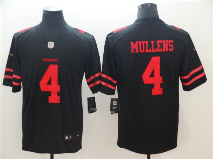  49ers 4 Nick Mullens Black Vapor Untouchable Limited Jersey
