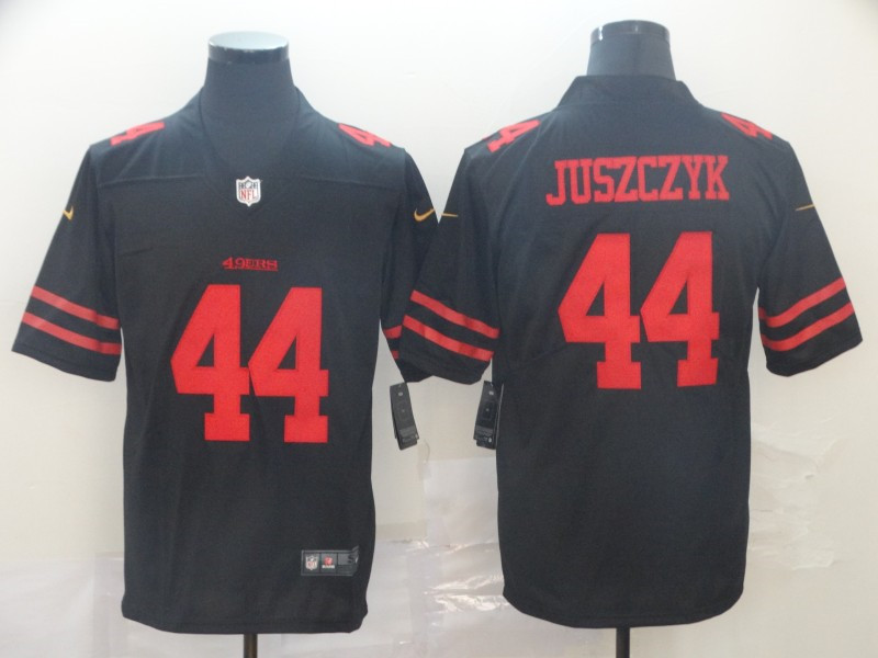 Nike 49ers 44 Kyle Juszczyk Black Vapor Untouchable Limited Jersey