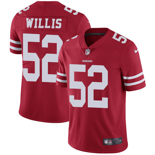  49ers 52 Patrick Willis Red Vapor Untouchable Player Limited Jersey
