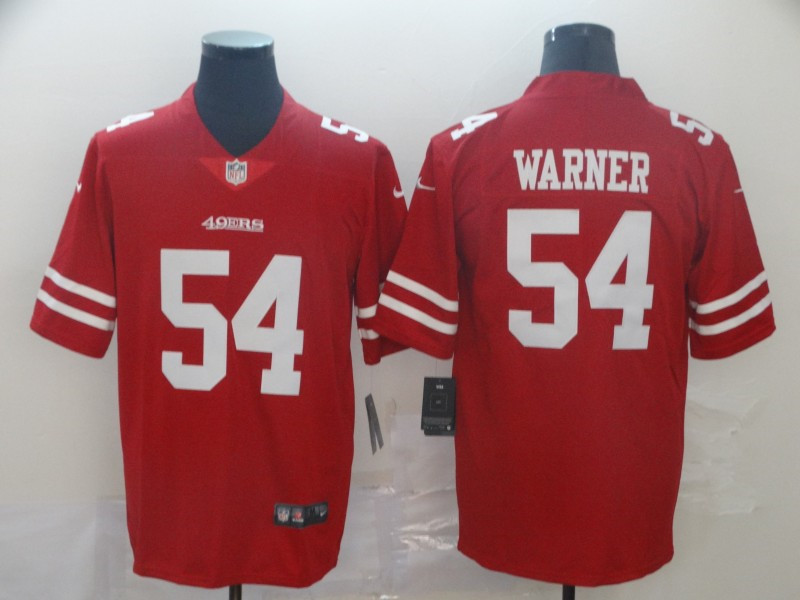 Nike 49ers 54 Fred Warner Red Vapor Untouchable Limited Jersey