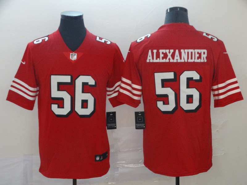 Nike 49ers 56 Kwon Alexander Red Vapor Untouchable Color Rush Limited Jersey
