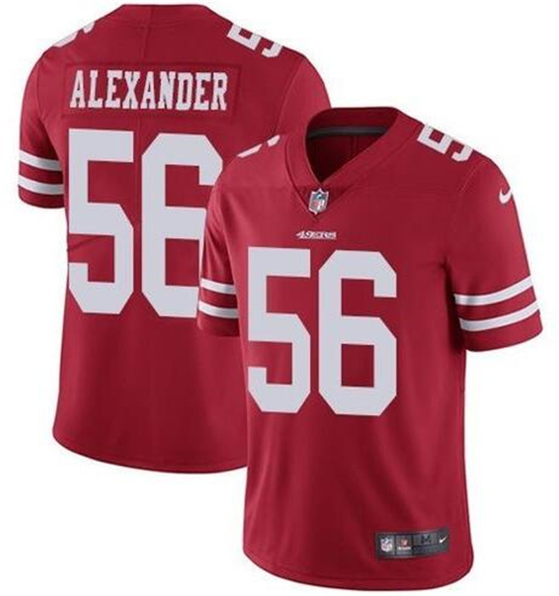 Nike 49ers 56 Kwon Alexander Red Vapor Untouchable Limited Jersey