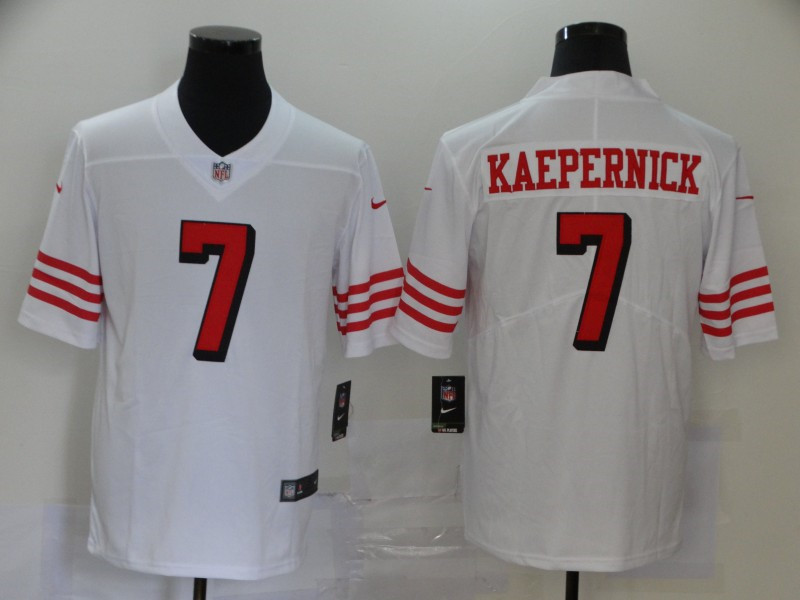 Nike 49ers 7 Colin Kaepernick White Color Rush Vapor Untouchable Limited Jersey
