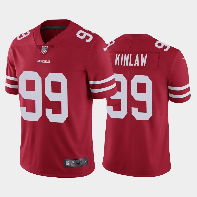 Nike 49ers 99 Javon Kinlaw Red 2020 NFL Draft First Round Pick Vapor Untouchable Limited Jersey
